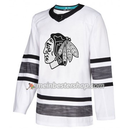 Chicago Blackhawks Blank 2019 All-Star Adidas Weiß Trikot Authentic - Herren